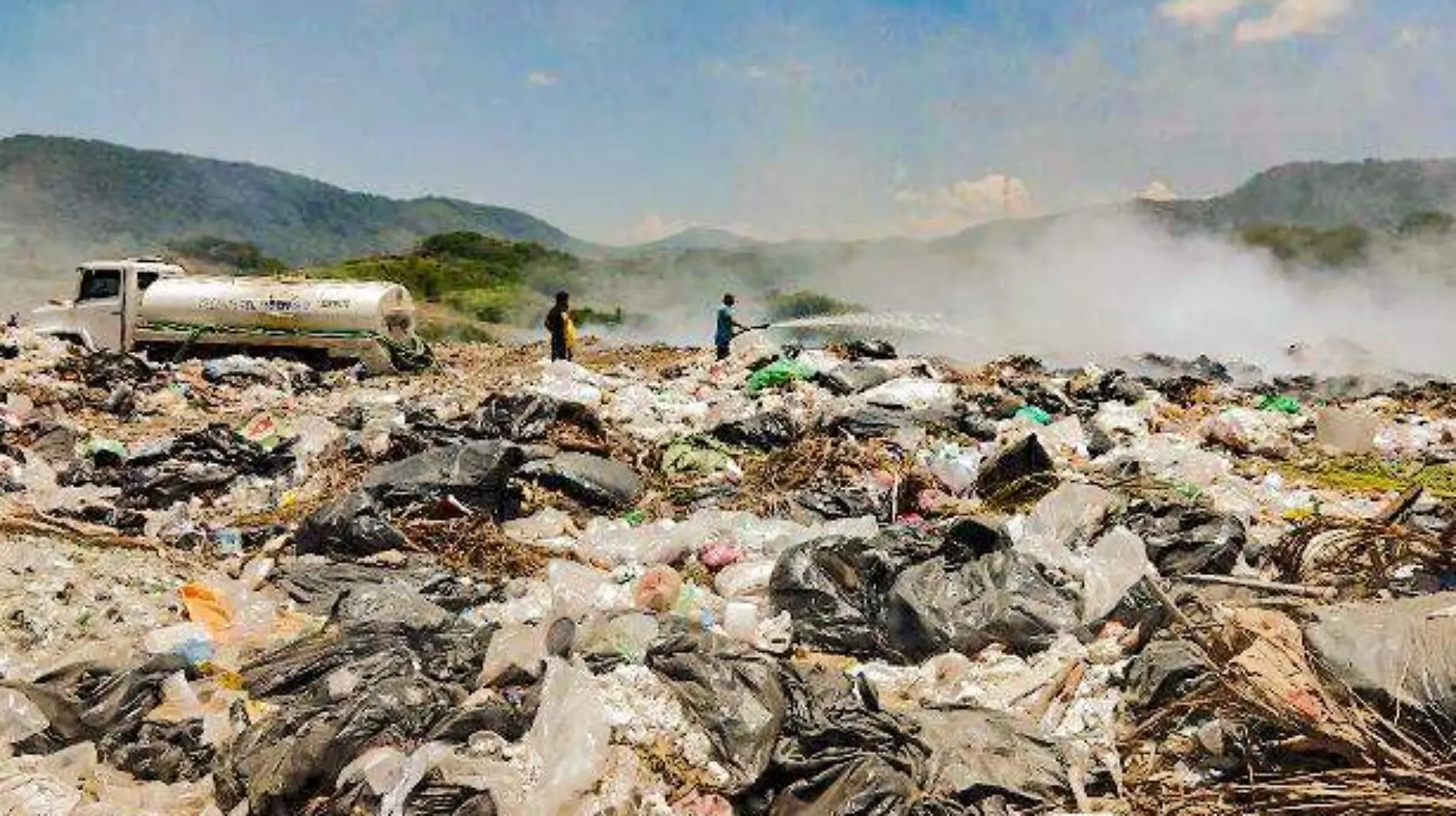 Zihuatanejo incendio en basurero